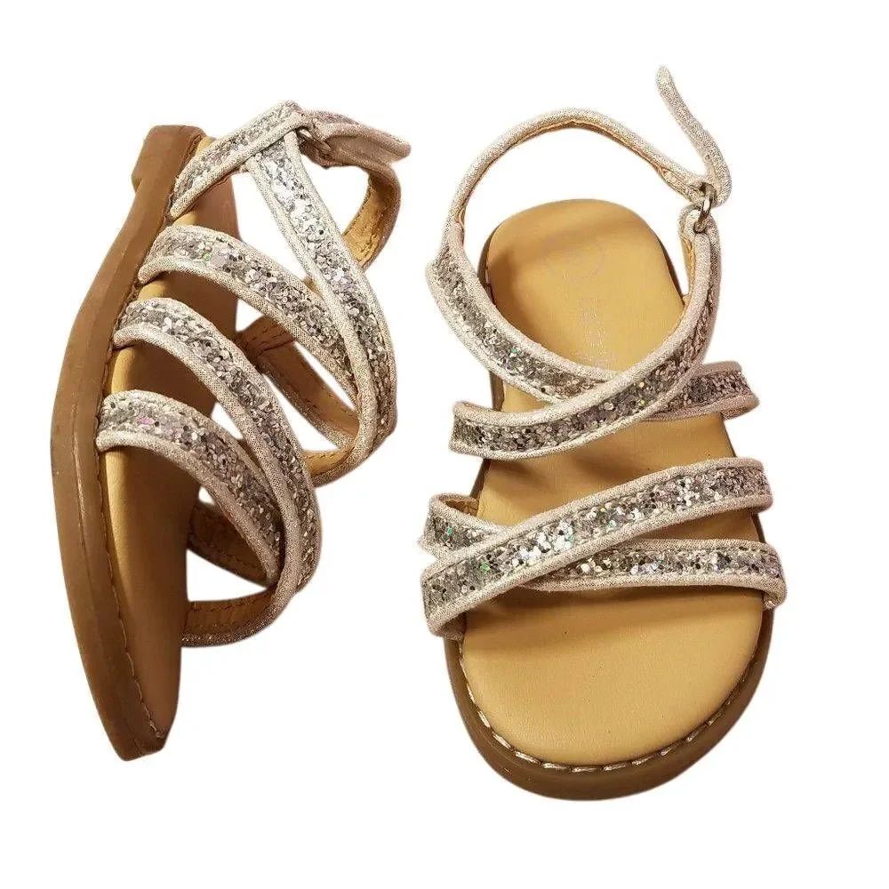 Cat & Jack silver Sandals 5
